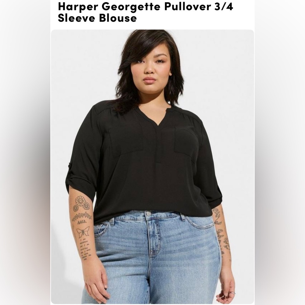 Harper Georgette 3/4 sleeve blouse